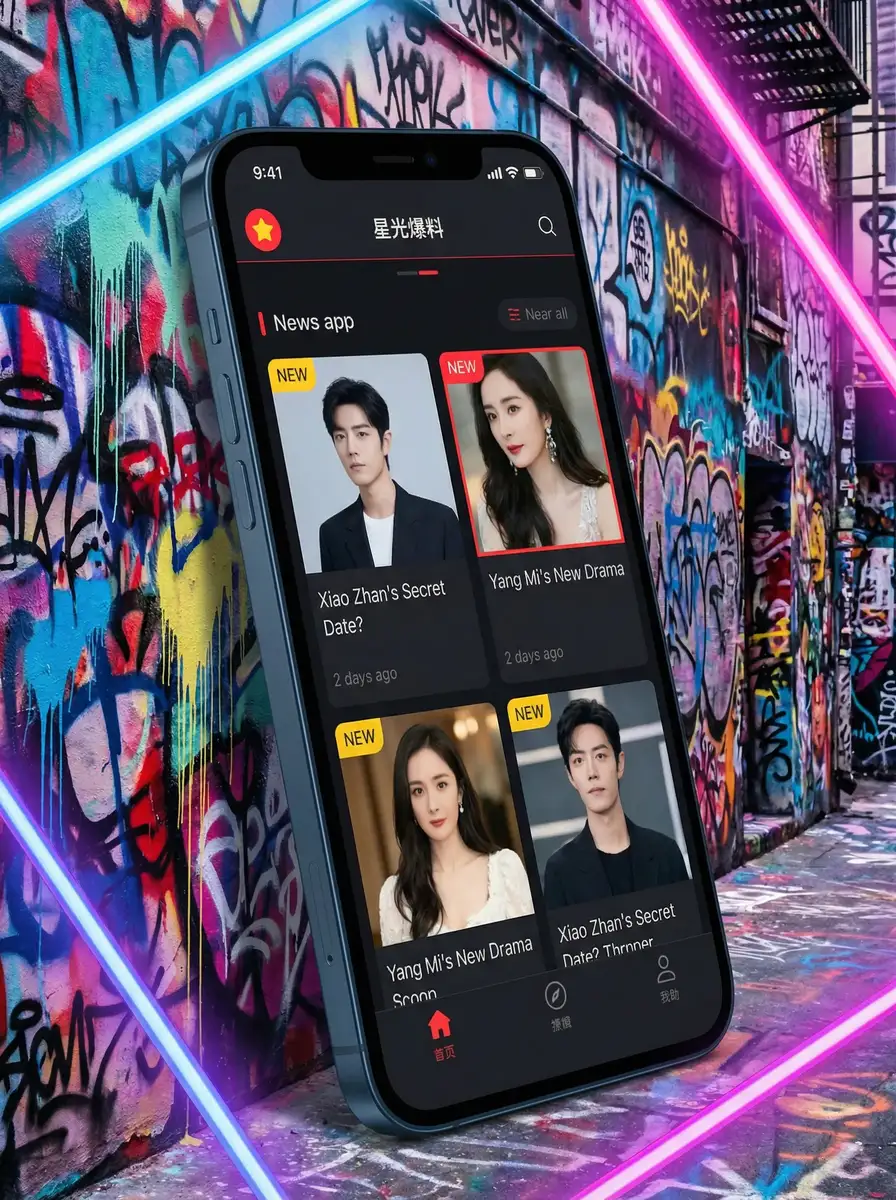 秀人集官网 APP界面展示 - 掌上吃瓜神器
